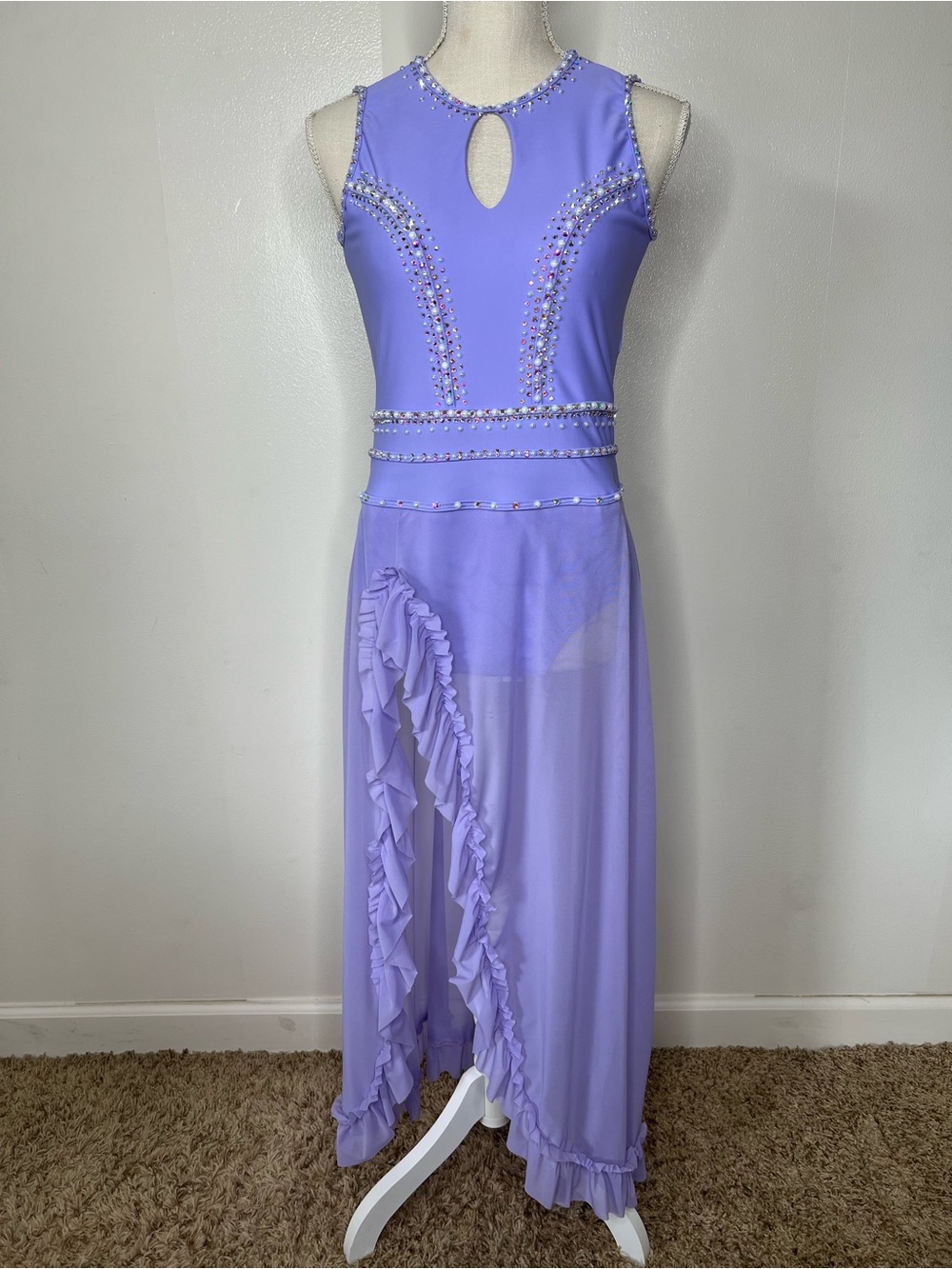 ✨ Semi-Custom Reverence Adult Large Lavender Lyrical Dance Costume ✨